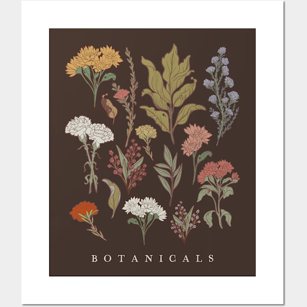 Botanicals Floral Wildflowers Wall Art by uncommontee